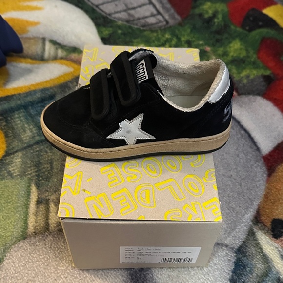 Golden Goose Black and White Kids Sneakers